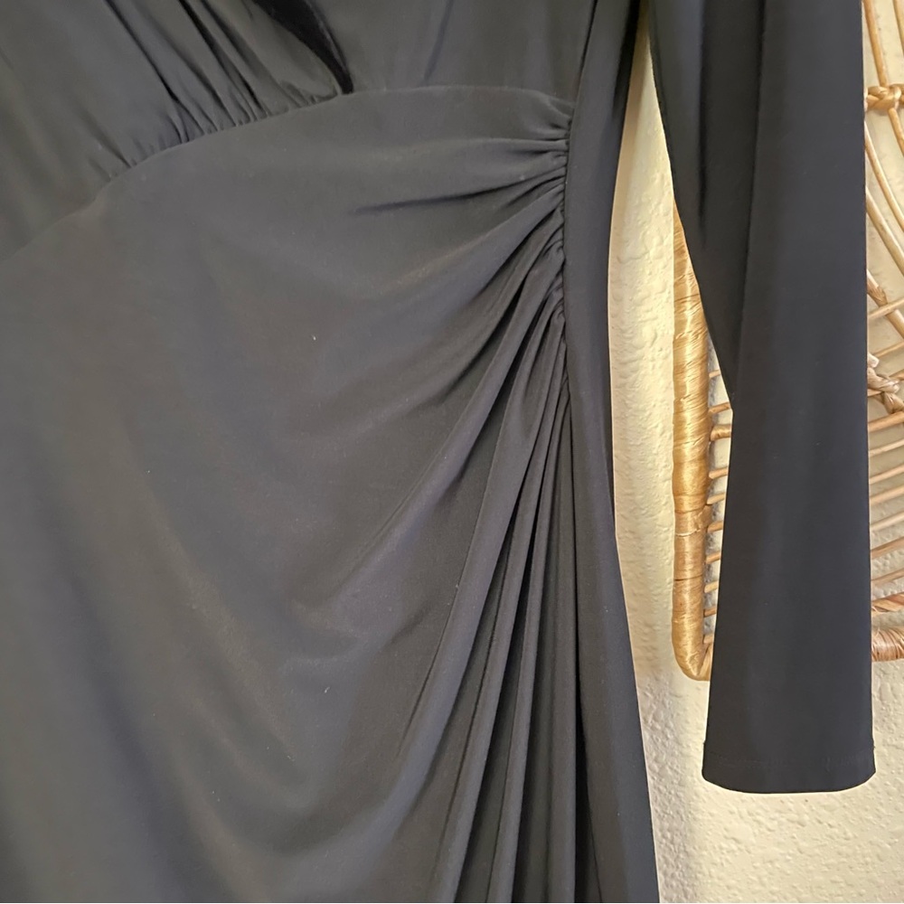 Lauren Ralph Lauren Tuxedo Dress Black Velvet Lapel Stretch Women's Sz 10P B32 - Picture 10 of 16